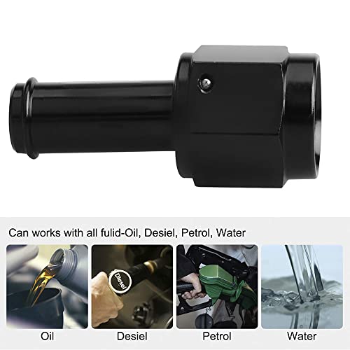 CNRAQR 6AN Female to 38 Barb Straight Swivel Fitting Adapter Aluminum Black 4Pcs - Image 3