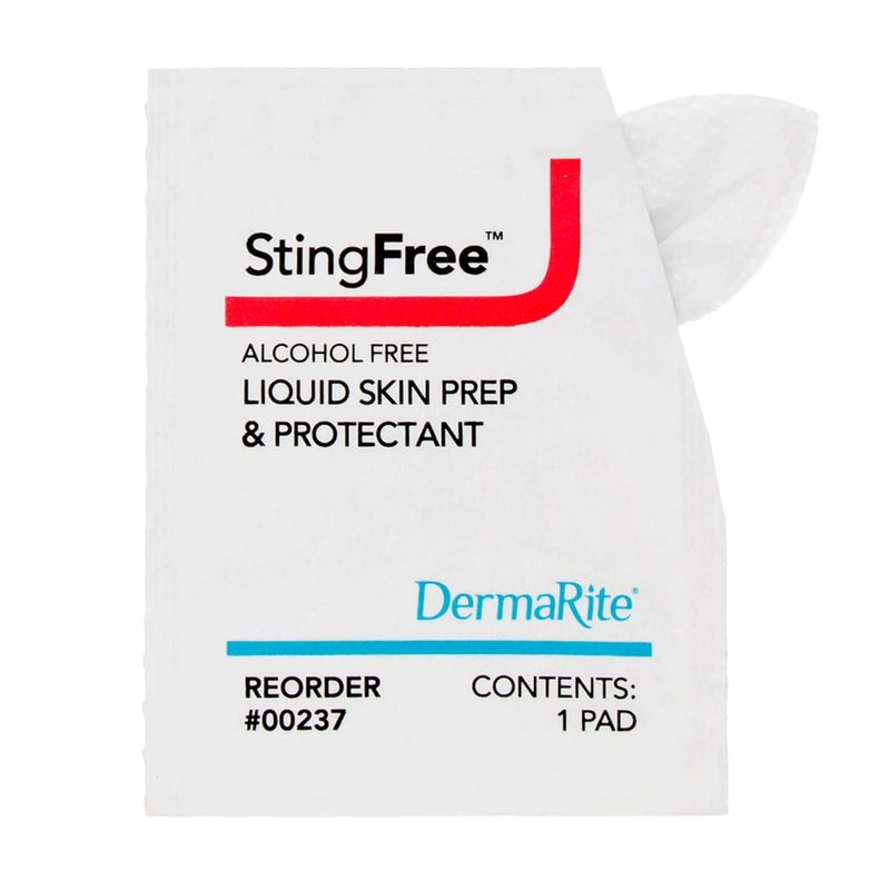 dermarite 's StingFree, Liquid Skin Prep & Shield - Alcohol-Free Wipes, Shields from Body Fluids, Adhesives and Friction - Individually Wrapped, 50 Wipes, 2 Packs, 100 Total - Image 3