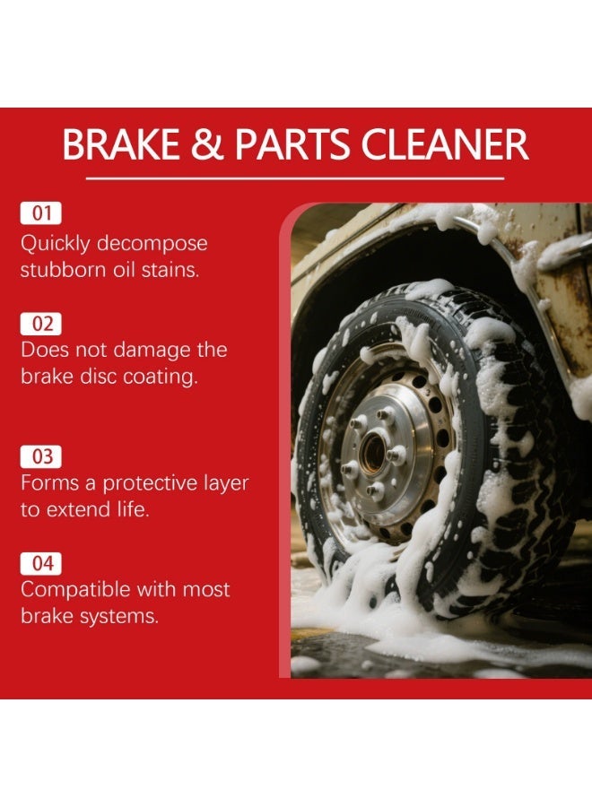 Hikmarion Car Brake Cleaner Spray 100ml Fast Drying Brake Parts Cleaner Removes Oil Grease Dust - Image 2