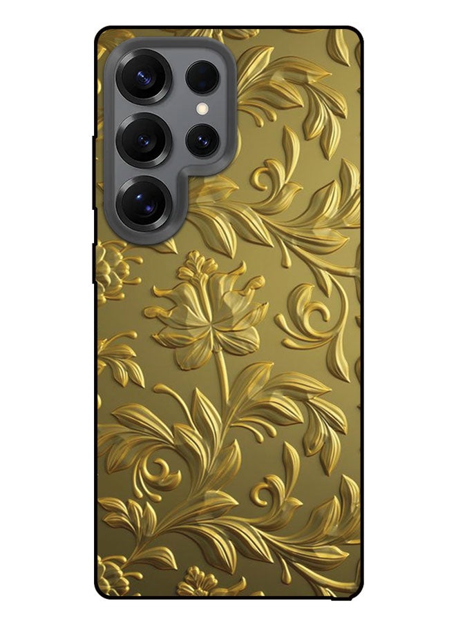 EYE CATCH Printed Protective Case Cover For Samsung Galaxy S25 Ultra-  Gold Youtube Plate - Image 1