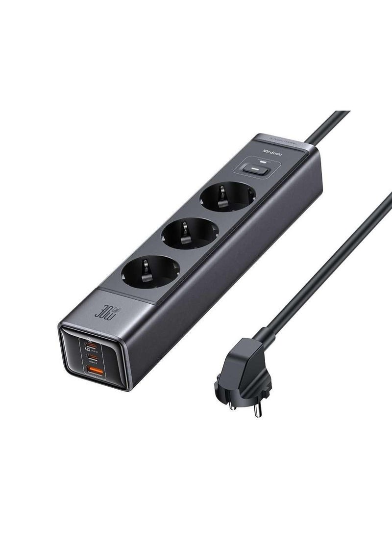 Mcdodo 6-in-1 GaN 30W Fast Charger 2C1A EU Plug CH-0620 is a compact and multifunctional charging solution - Image 1