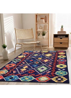 Status Contract Status Contract Rugs for Living Room|(Size) Printed Carpet for Living Room Decor|Anti Skid Backing Home Essentials| Boho Rugs for Living Room (Vintage 407), Polyester, Multicolor, Rectangular  - Image 1