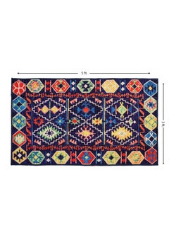 Status Contract Status Contract Rugs for Living Room|(Size) Printed Carpet for Living Room Decor|Anti Skid Backing Home Essentials| Boho Rugs for Living Room (Vintage 407), Polyester, Multicolor, Rectangular  - Image 2
