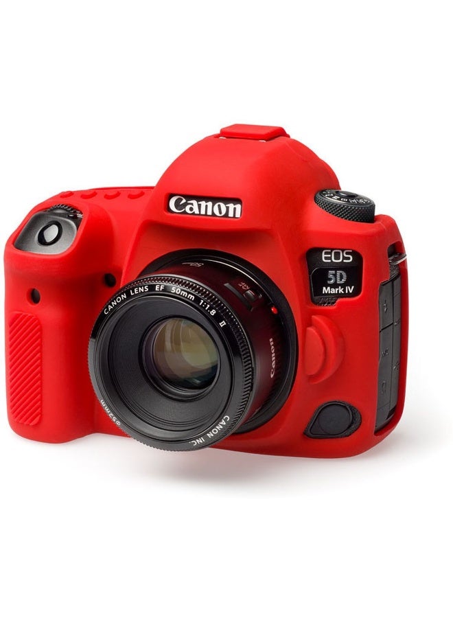 easyCover Silicone Protective Camera Case for Canon 5D Mark IV / 5D Mark 4 – Red Shockproof DSLR Camera Cover Skin - Image 5