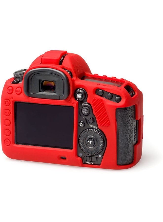 easyCover Silicone Protective Camera Case for Canon 5D Mark IV / 5D Mark 4 – Red Shockproof DSLR Camera Cover Skin - Image 3