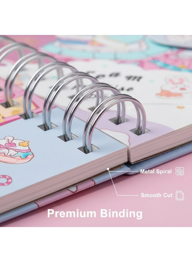 Y&D English Notebook Notepad A5 Coil Planning Book Work Exercise Clock in Schedule Book - Image 2