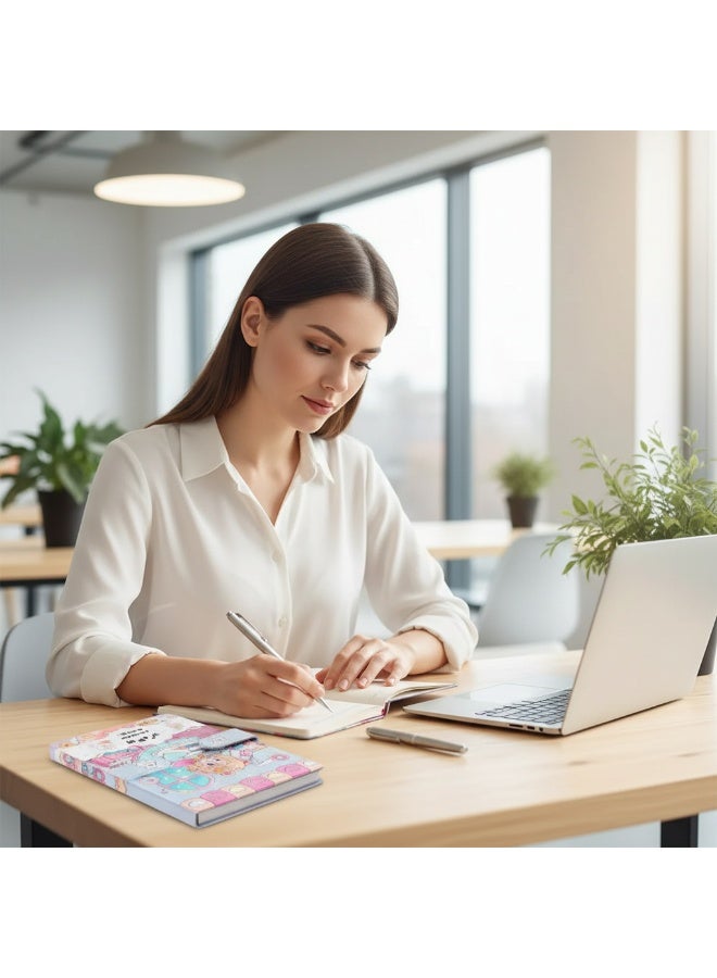 Y&D English Notebook Notepad A5 Coil Planning Book Work Exercise Clock in Schedule Book - Image 3