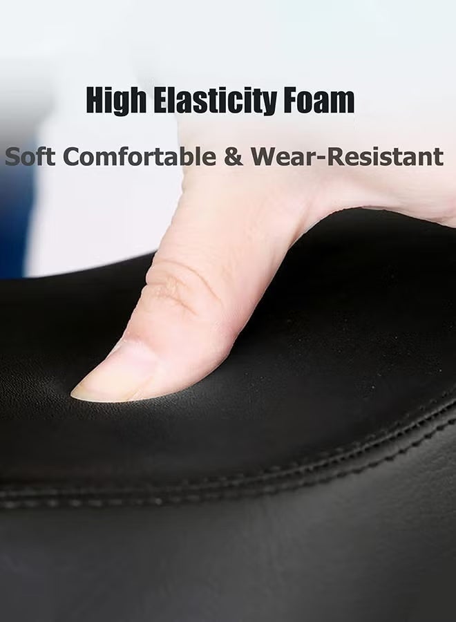 EETU Extra Wide Cycling Saddle,Bicycle Seat Replacement,Oversized Comfortable Saddle,Double Shock/Hollow Breathable Bike Seat,Bicycle Cushion For MTB/Mountain/Fitness/Exercise Bike,With Mounting Tools - Image 5