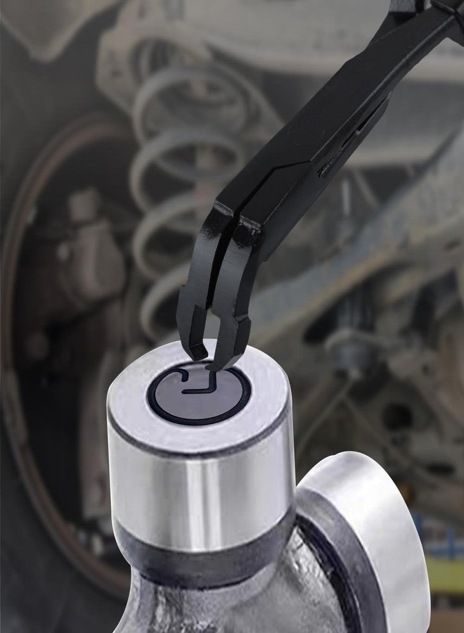 LEONTOOL 75 Degree Angled U-Joint Snap Ring Pliers Push Pin Removal Pliers for Automotive and Medium Duty Trucks, Cars, Equipment, and ATV/UTV, Push Pin Pliers for use with Class 1-5 Vehicles - Image 2