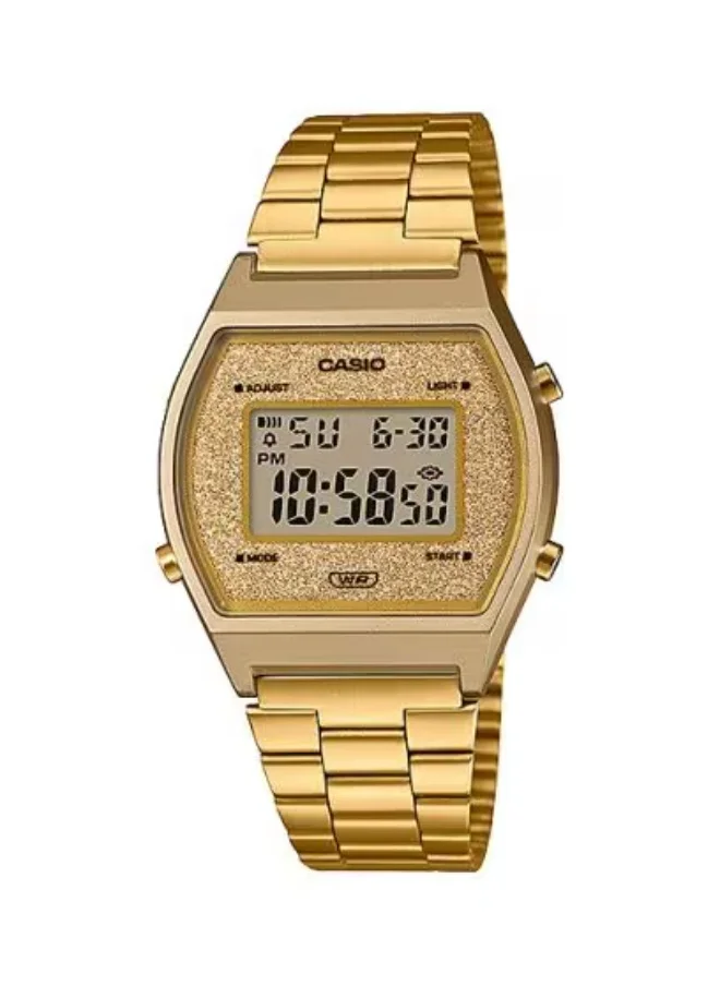 كاسيو Unisex Stainless Steel Digital Watch B640WGG-9DF - 35 mm