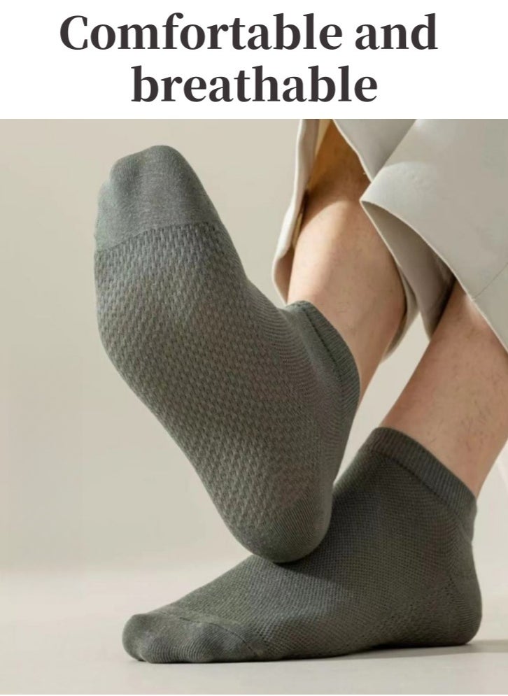 Lullaxx Lullaxx 6 pairs socks for men Cotton Ankle Socks,Breathable Lightweight and Comfortable for Spring, Summer,Multiple colors  - Image 4