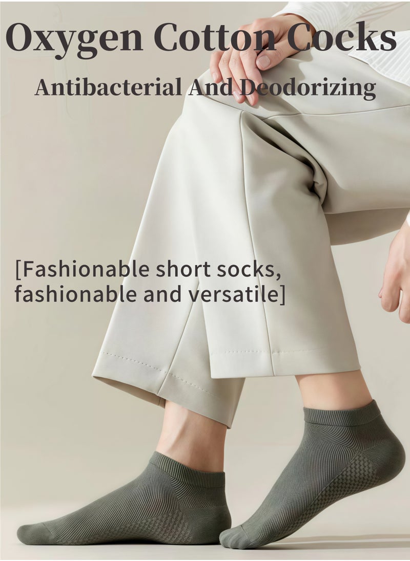 Lullaxx Lullaxx 6 pairs socks for men Cotton Ankle Socks,Breathable Lightweight and Comfortable for Spring, Summer,Multiple colors  - Image 2