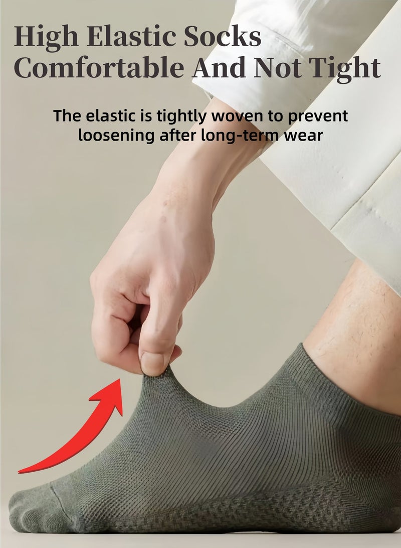 Lullaxx 6 pairs socks for men Cotton Ankle Socks,Breathable Lightweight and Comfortable for Spring, Summer,Multiple colors - Image 5
