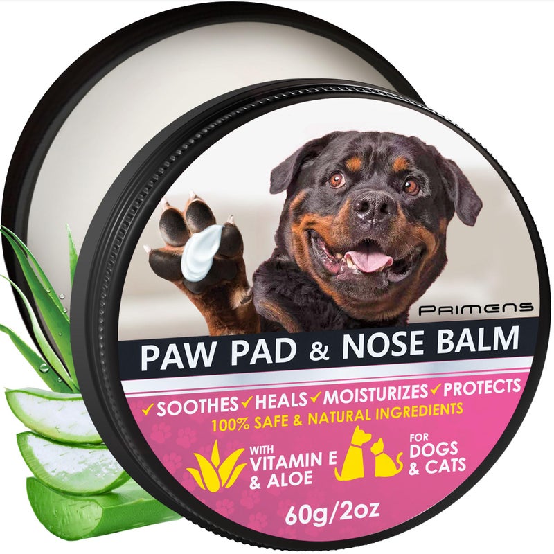 Primens Dog Paw Balm for Dry Cracked Paws â€“ Lick-Safe Moisturizer and Organic Paw Wax with Aloe & Vitamin E â€“ Hot Pavement and Winter Snow Protection â€“ Nose Safe â€“ for All Breeds - Image 1