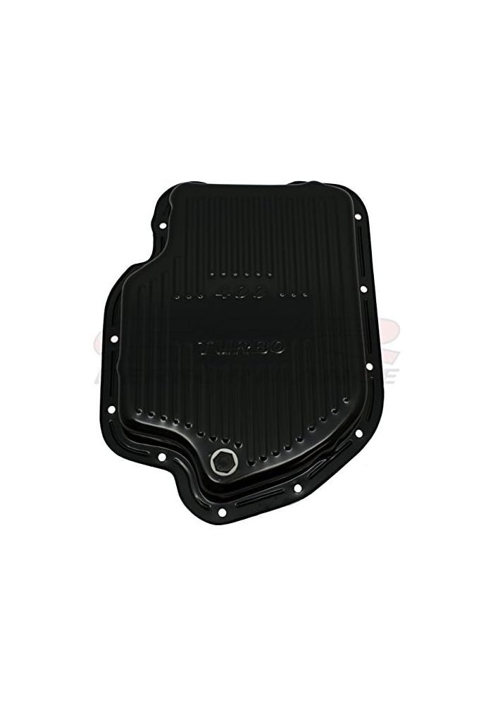 CFR Performance Compatible/Replacement for CHEVY/GM TURBO TH-400 STEEL TRANSMISSION PAN - EDP BLACK