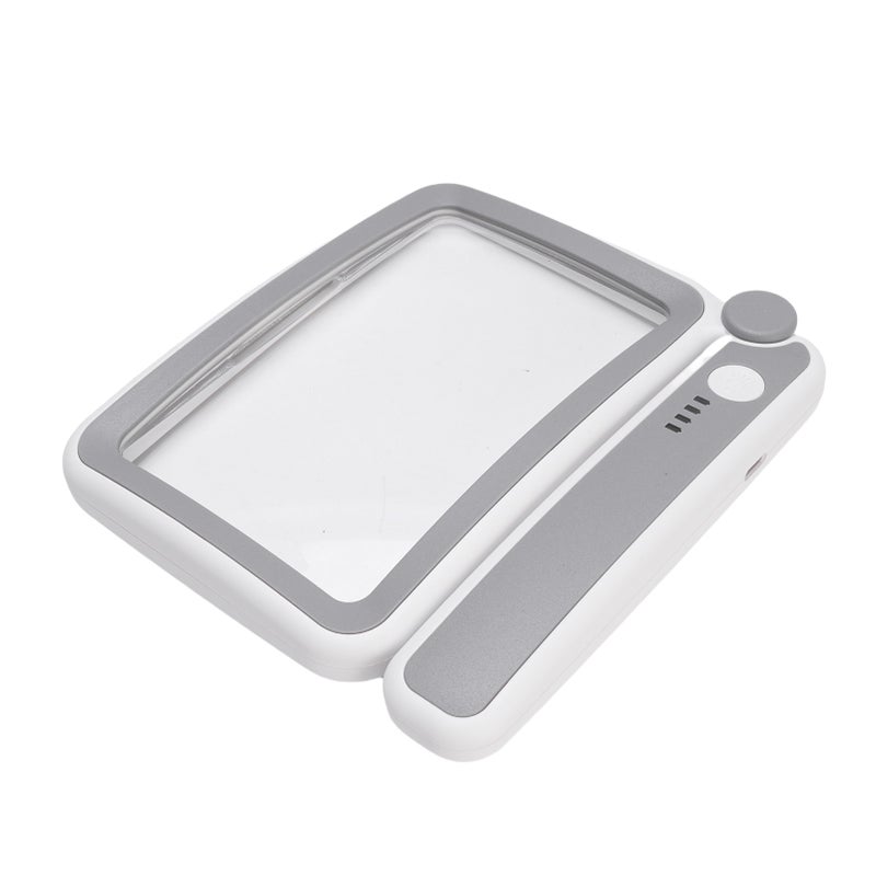 LED Lighted Magnifying Glass 3.5X Rechargeable Folding Handheld Rectangular Magnifier with Light - Image 5