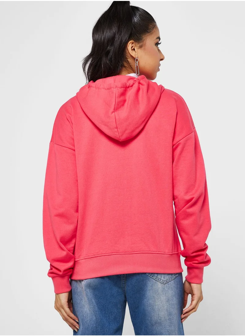 Ginger Graphic Hoodie With Puff Print