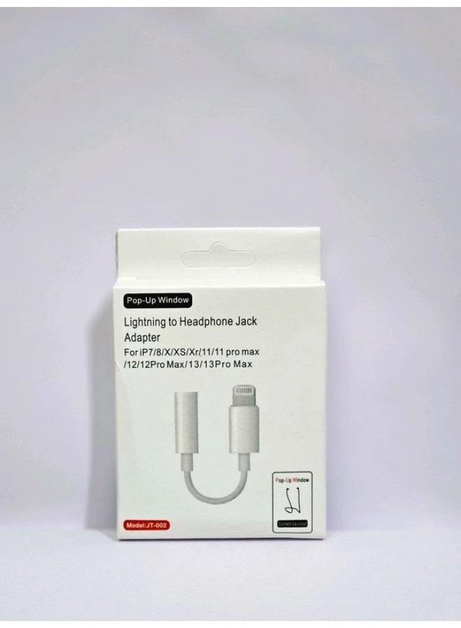 Lightning to Headphone 3.5 Jack Adapter With Pop Up Window ForiP7/8/X/XS/Xr/11/11 pro max /12/12Pro Max/13/13Pro Max - Image 3