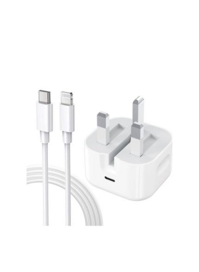 ACLIX 45W Fast Charger Plug for Samsung Galaxy And Other Smartphones, USB C Cable (White) - Image 2