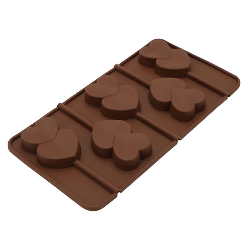 Heart Shaped Silicone Mold 2Pcs Set For Baking Cookies Candy Ice Christmas Decor - Image 2