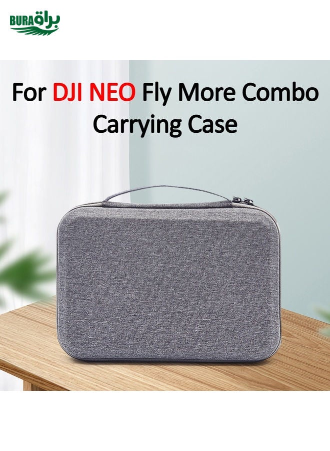 BURAQ For DJI Neo Fly More Combo Carrying Case Handbag Protective Box(Gray + Black Inner)  - Image 2