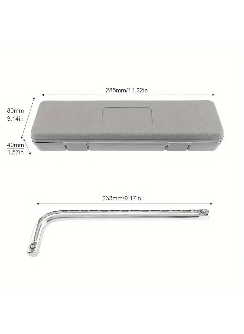 Harboan Harboan 10 in 1 Socket Wrench Spanner Set Automobile Repair Tool Box Precision Sleeve Wrench Sleeve Wrench Combination Hand Tool Socket Set  - Image 5