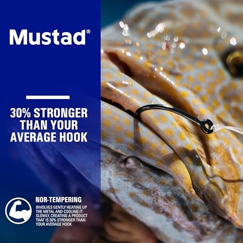 Mustad Demon Perfect Inline Circle Hook 39950NP 3X Strong Fishing Hooks Wide Gap Circle Hook Packs for Saltwater Freshwater Fishing Original Design Big Hooks Black Nickel Size 2025 Packs - Image 3