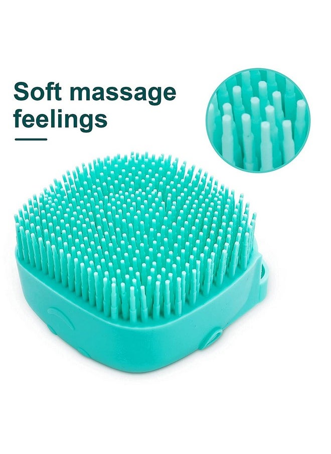 EQUVIA EQUVIA Silicon Massage Bath Brush Hair Scalp & Bathing Brush For Cleaning Body Scrubber Shampoo Dispenser Bathing Tool | Brushes, Men & Women  - Image 3