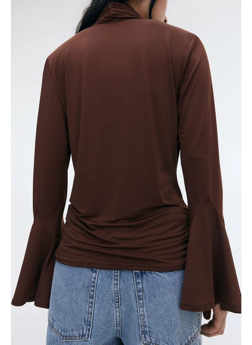 اتش اند ام Cowl-Neck Jersey Top