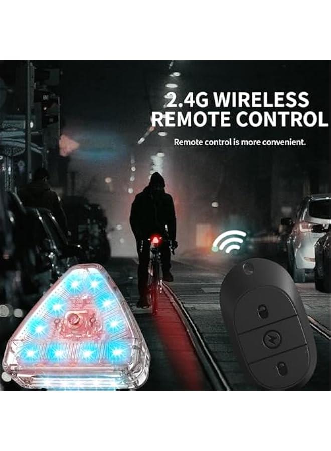 إسكدنيا Small Flash Light, 7 Colors Wireless Signal Warning Indicator Lamp Flashing Light for Car, Trucks, Motorcycle, Bike, Vehicles, Drone, Riding, Scooter, Waterproof Anti-Collision Night Signal B - Image 2