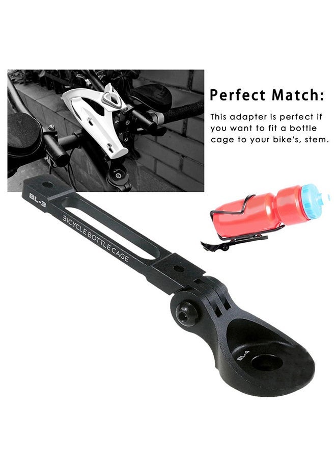NIBEMINENT Aluminum Alloy Bicycle Bike Handlebar Water Bottle Cage Holder Adapter Clamp 14.6x3.3x2cm - Image 5