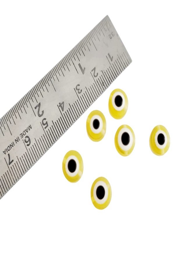 meryCraft 20 Pieces Round Shape Evil Eye Beads,Resin Beads 10mm, Jewellery Making, Rakhi, Anklet, Bracelet-Necklace-Key Rings-Big Acrylic Beads - Image 3