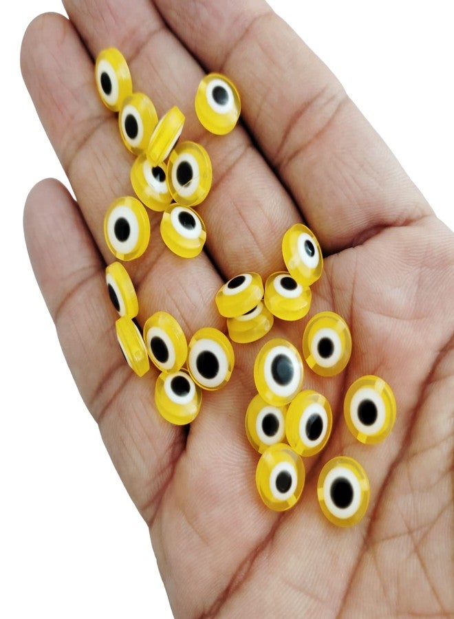 meryCraft 20 Pieces Round Shape Evil Eye Beads,Resin Beads 10mm, Jewellery Making, Rakhi, Anklet, Bracelet-Necklace-Key Rings-Big Acrylic Beads - Image 2