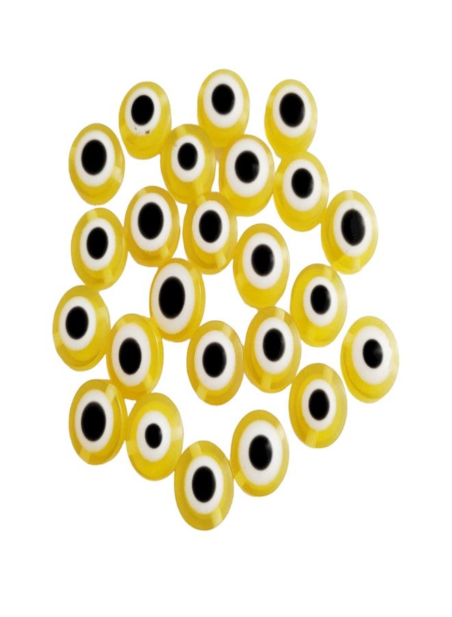 meryCraft 20 Pieces Round Shape Evil Eye Beads,Resin Beads 10mm, Jewellery Making, Rakhi, Anklet, Bracelet-Necklace-Key Rings-Big Acrylic Beads - Image 4
