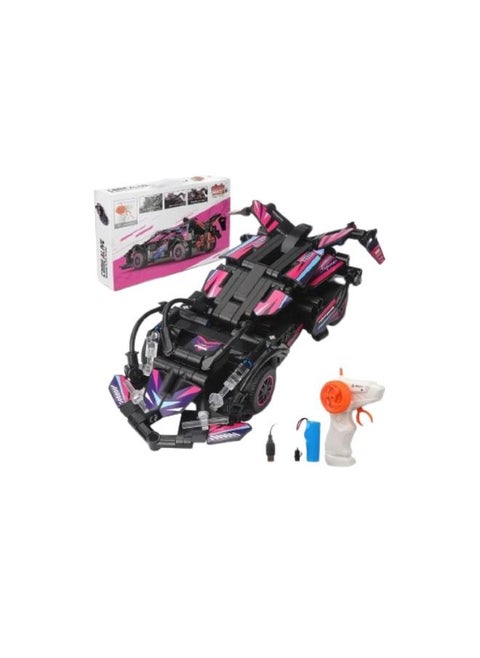 Come Alive Building Block RC Car - 1 Player - Ages 6+ - DIY Construction Set - Remote Control 2.4GHz - 323 PCS - Scale 1:20