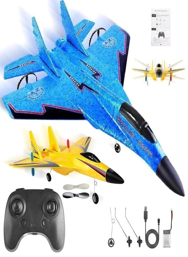 Amitasha Remote Control Airplane for Kids, RC Camera Glider Plane with Light Foam Aeroplane Fighter Jet for Kids Adults 360° Flip, Stunt Roll Drones Toy Gift for Kid Boys - Image 1