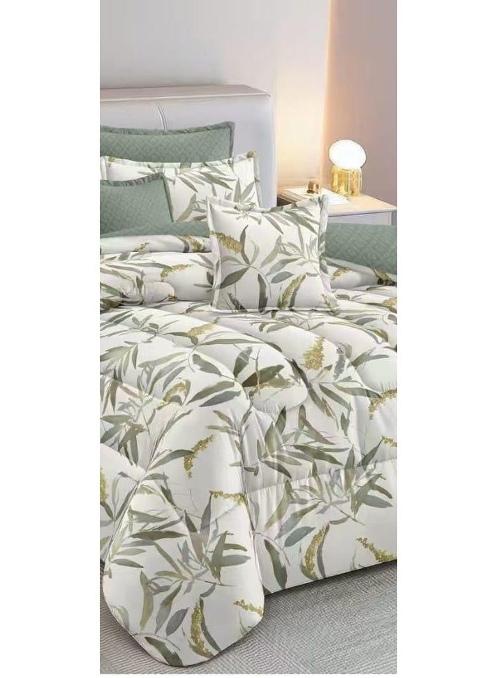 ريد روز مفرش نفرين ملكي فخم بتصميم مشجر حصري والوان جذابة تناسب ديكور غرفتك مقاس 240*260سم - Image 3