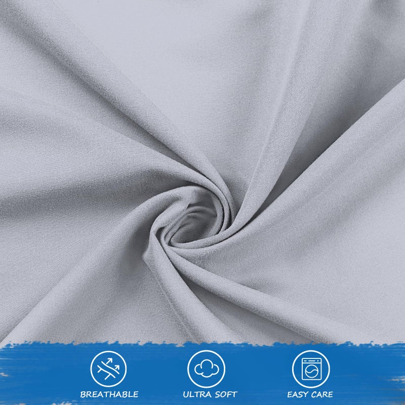 Coldwind صفائح COT 25 "" × 70 "" تناسب كولمان وسائل الراحة في التخييم سرير سرير حجم المراتب Super ناعمة وتنفس الغطاء الدقيق الرمادي - Image 3