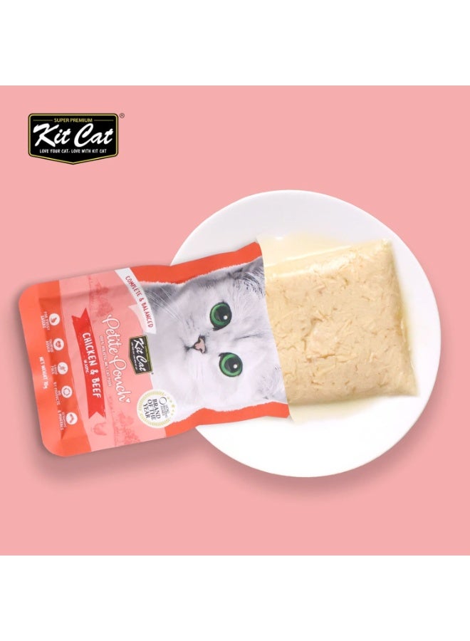 كيت كات عبوة من ٢٤ قطعة صغيرة الحجم ٢٤ × ​​٧٠ غرام - دجاج ولحم بقري - Image 4