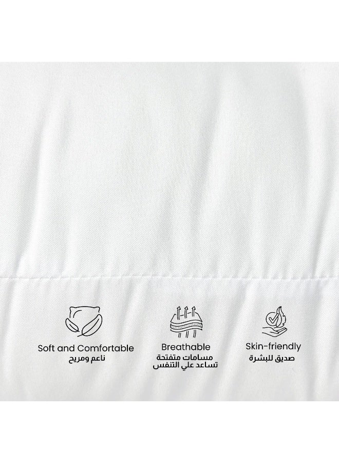 Rest Bedding Throw Pillows Insert Cushion Filler Outer Cover Microfiber Filling 850 Grams Ultra Soft Fiber Size 65X65Cm , 25X25Inch Cushion Inserts Home Decor White (Pack Of 2)  - Image 3