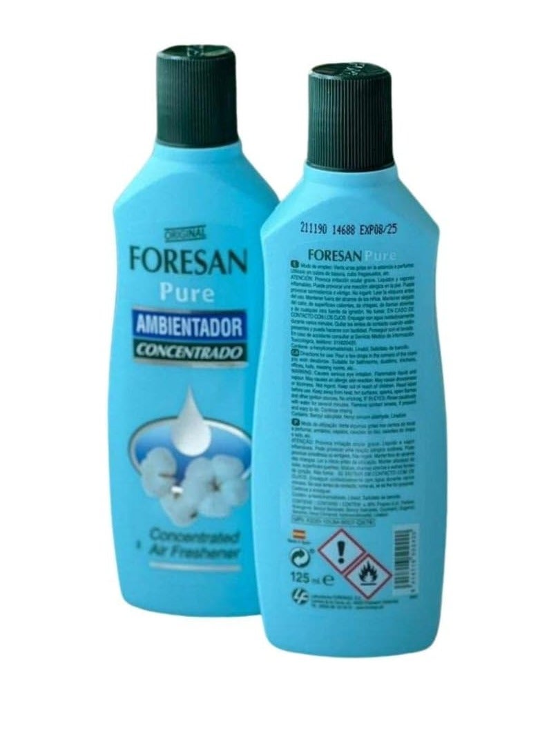 FORESAN Pure Concentrated Air Freshener with Purity Scent 125 ml for bathrooms and all around the house - Image 1