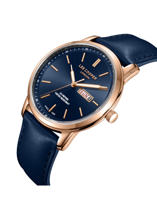 Lee Cooper ساعة يد جلدية للرجال LC08235.499 - 42 مم - Image 2
