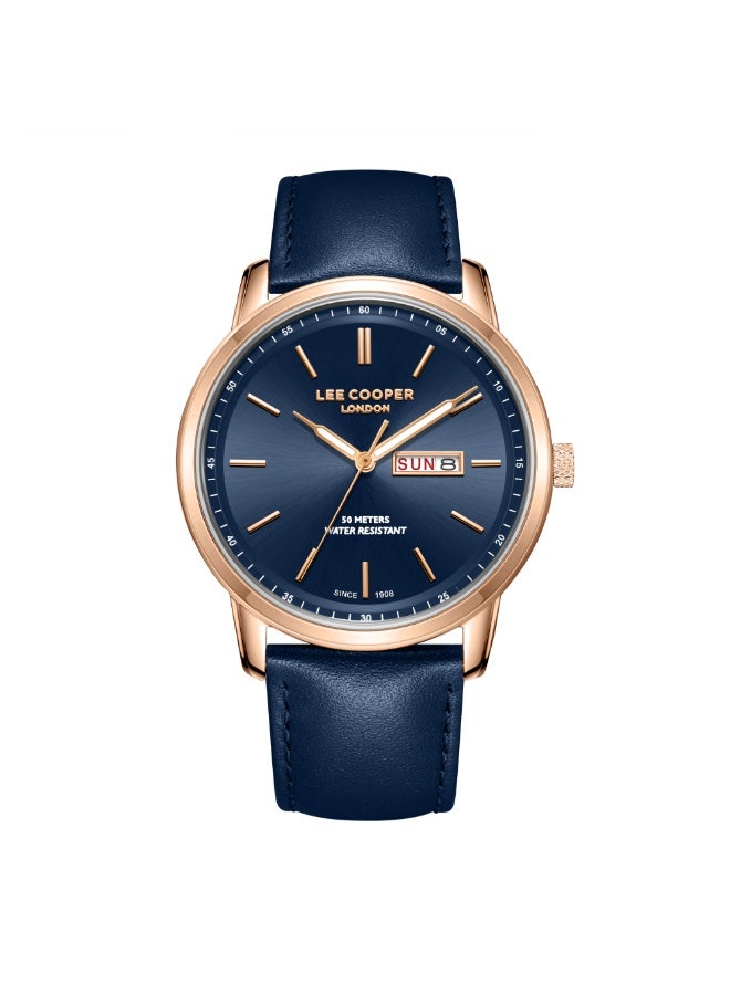 Lee Cooper ساعة يد جلدية للرجال LC08235.499 - 42 مم - Image 1
