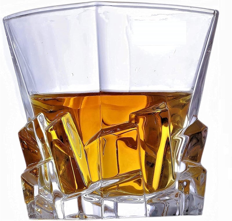 TIENER Elegant Whiskey Glass 300 Ml | Kitchen, Restaurant & Party Glass Set of (4) - Image 2