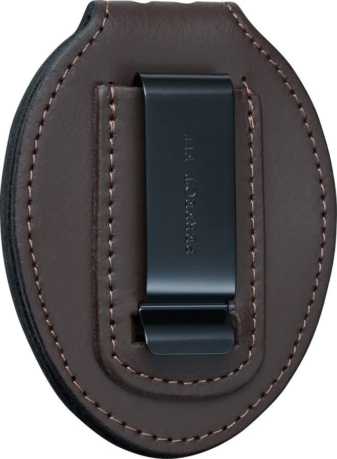 Perfect Fit Shield Wallets Los Angeles LAPD and Phoenix Badge Holder ID Holder Brown Leather with Belt Clip and Neck Chain (Cutout PF158) - Image 3