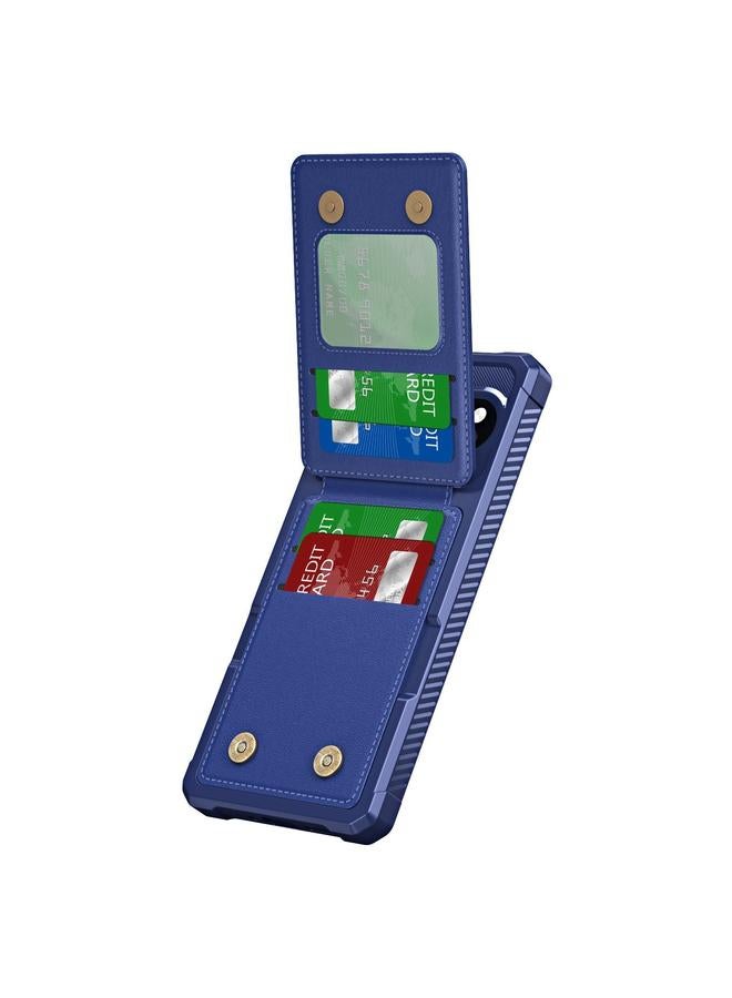 اس-توب جراب هاتف من الجلد مع حامل بطاقة عمودي لهاتف Google Pixel 9 Pro XL - Image 2