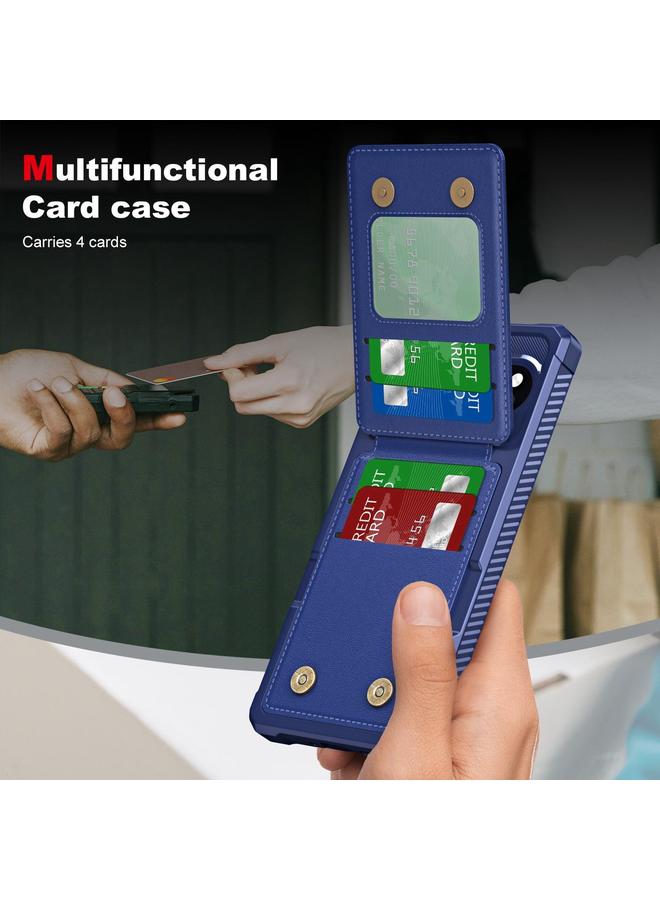 اس-توب جراب هاتف من الجلد مع حامل بطاقة عمودي لهاتف Google Pixel 9 Pro XL - Image 3