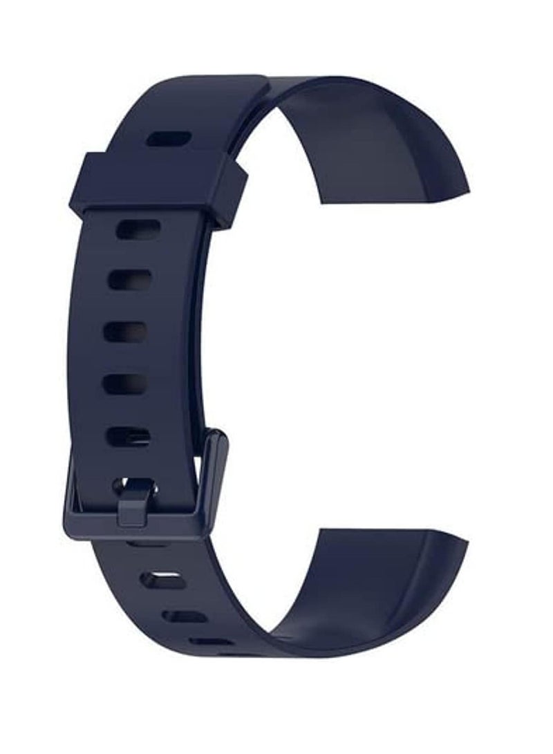 Generic Silicone Watch Strap for Realme Band 1 Smartwatch Sport Wristband Bracelet Belt Replacement Watchband For Realme Band (Blue)  - Image 1