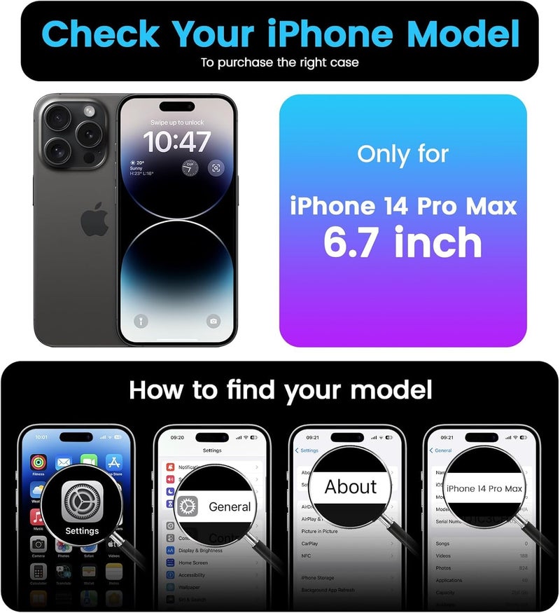 ليناكز الأصلي جراب مصمم خصيصًا لهاتف iPhone 14 Pro Max، جراب سيليكون نحيف مقاوم للصدمات لهاتف iPhone 14 Pro Max مقاس 6.7 بوصة (أبيض) - Image 4