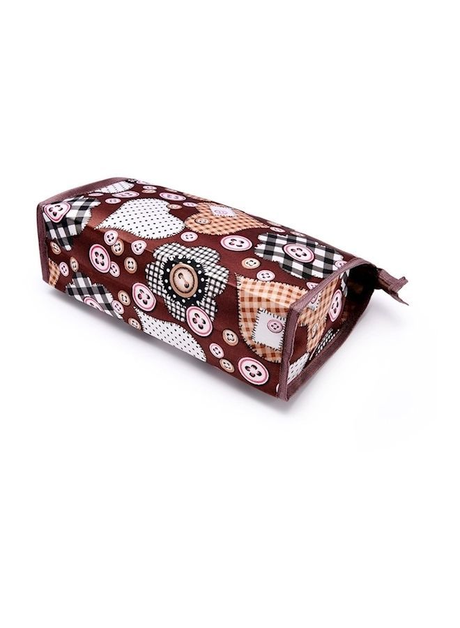 NIBEMINENT Portable Waterproof Travel Toiletry Makeup Cosmetic Clutch Bag With Zipper Multicolour - Image 1